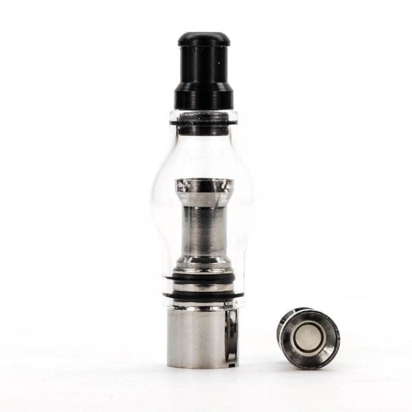 Compatible wax atomizer hardware for supported ceramic donut coil replacements