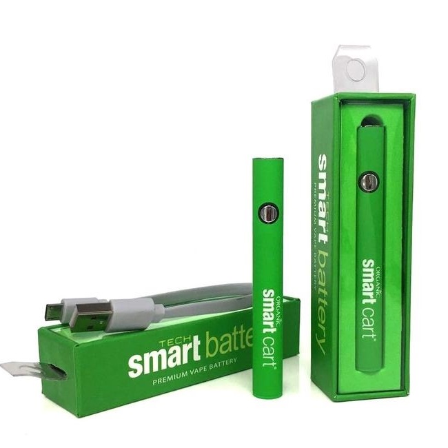 smart carts vape Organic Cart Pen Battery + Micro-USB Charger Best Tobacco Vapes | dr. cherry Color:Gradient Brown