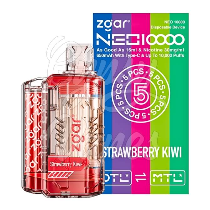Strawberry Kiwi ZGAR Disposable Vaping Device