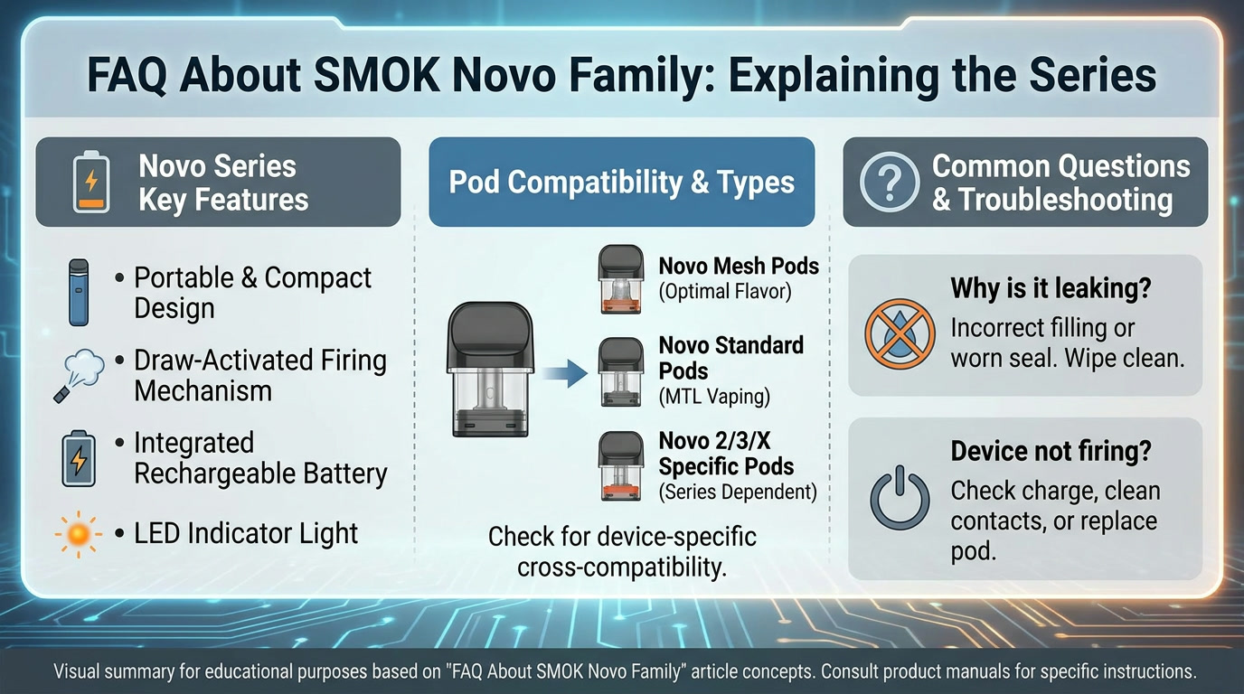 Explore FAQ About SMOK Novo Family
